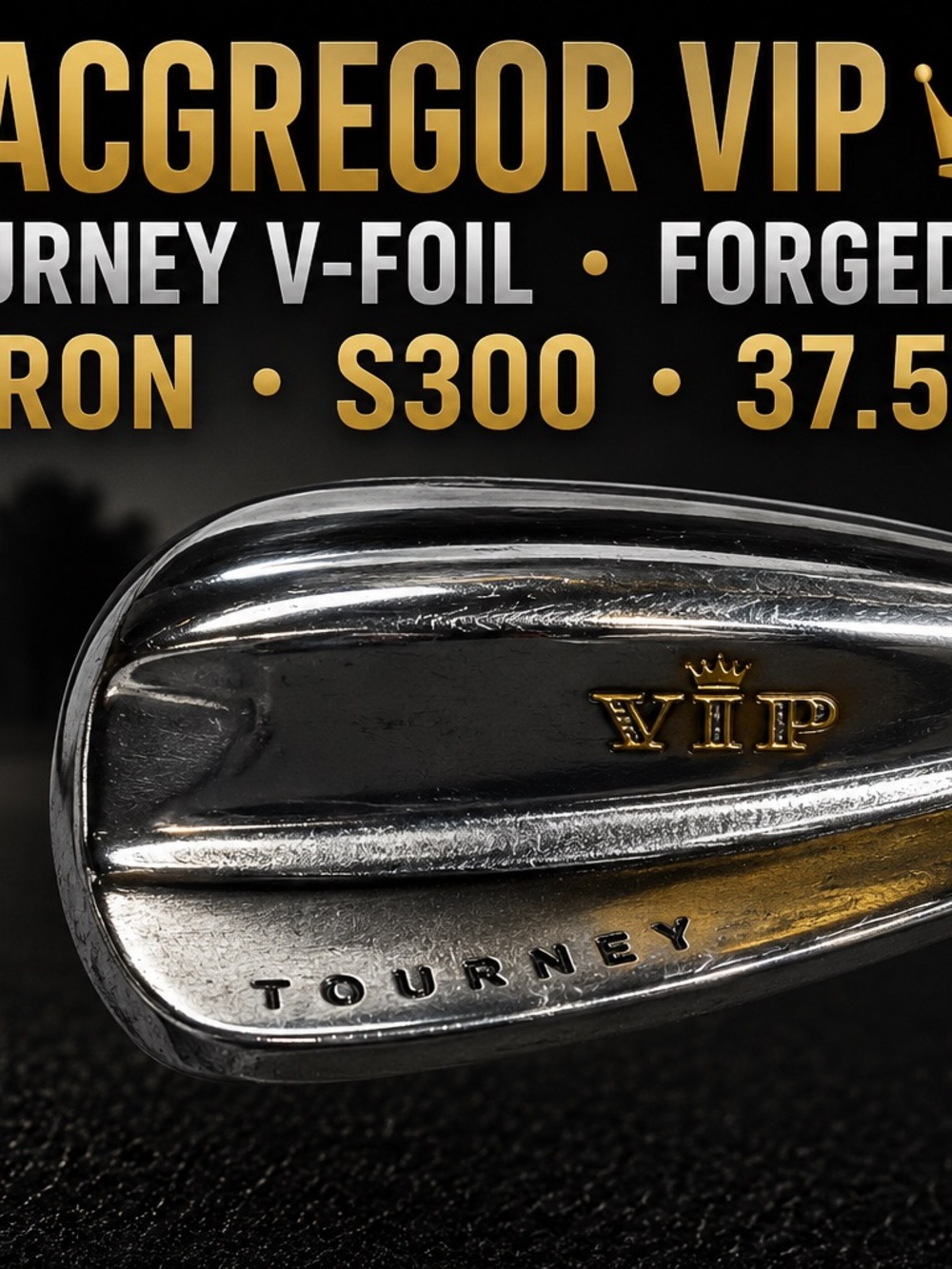 VIP Silver Golf Iron Head with Gold Accent - Men Accessories
